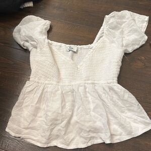 Hollister White Blouse